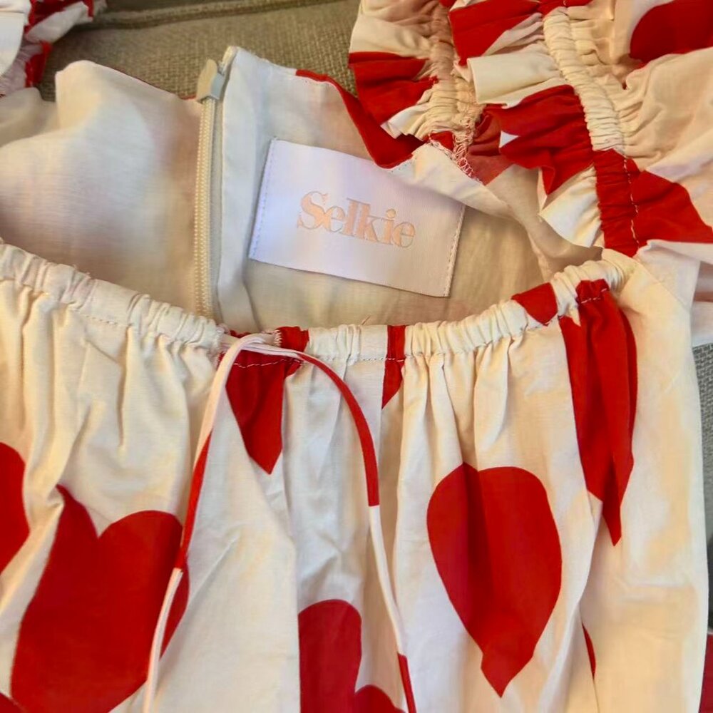 Selkie The Queen Of Hearts Field Trip Midi Dress S/L - Picture 8 of 11
